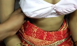 Desi Anita ki chudai in Red saree with Desi ảnh