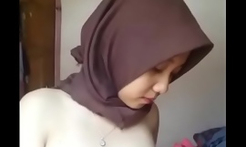 Indonéz maláj hidzsábi Horny 01