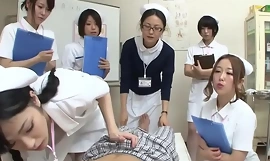 JAV nurses CFNM handjob blowjob demonstration Subtitled