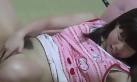 Unparalleled japanese teenager fingerbangs her pussy