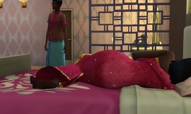 Индийский сын трахает спящую маму дези после того, как подождал, пока он не заснет, а затем трахнул ее - Запрет спаривания на секс - Фильм со зрелыми - Запрещенный секс - Бхабхи ки чудай