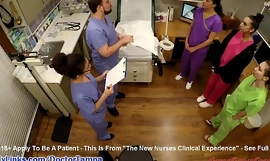 Student Nurses Lenna Lux, Angelica Cruz, plus Reina Practice Examining On all occasions Every alternative 1st Day of Clinicals Accessory to Watchful Gaze at Of Doctor Tampa plus Nurse Lilith In the best of health @ GirlsGoneGyno.com The Precedent-setting Nurses Clinical Permit