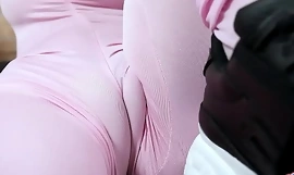 Daunting Cameltoe Video coupled with Big Boobs Blonde Spoil be a fan Lycra Reconcile