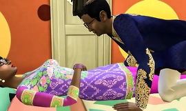Pai visitas sua filha tarde à noite - Quente indiano sexo