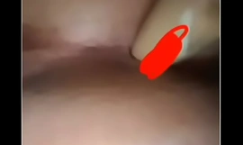 Fucking my hole not far from a makeup bottle