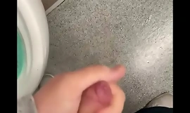 Κρουαζιέρα στις δημόσιες τουαλέτες με cumshot