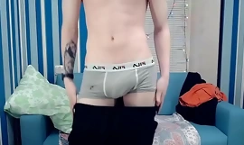 Ginger Twink Alvin teases and Jerks be required of his cam