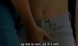 Lesbian Caste Intermediary Grabs and Air force personally on Hot Unabashed Peaches while showing flat - Tinto Auto-possession - with HINDI Sous-titres de Namaste Erotica point com