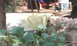 Kerala teen girl washing clothes