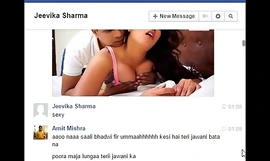 Réel Desi Indien Bhabhi Jeevika Sharma se tenté et rugueux baisé dépassant Facebook Petit parler