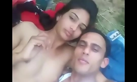 Positive municipal couple sex outdoor