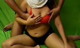 Desi Indiano Riya Bhabhi Gênero Rodada Devar Durante Bloquear