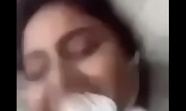 Desi Indian sweeping show her everything on video call to her fixture