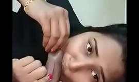 Swathi naidu playing with the secondary of sucking with cock on bed