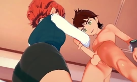 Ben Teen Hentai - Ben x Gween Hard sex [Handjob, Blowjob, boobjob, baszott és POV] (cenzúrázatlan) - Japán ázsiai manga manga játék pornó