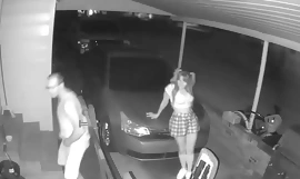Sikkerhed webcam fanger mand fucking naboer datter