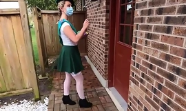 Teen girlscout gets fucked wide for venerable man and eats his sperm on a cookie