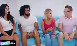 Sis Succession - Marvelous Teen Namoradas Succession Deles Nerdy Looking Stepbros Added to Swallow Their Cum