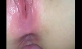 Fucking her virgin ass when look her pink pussy ask for my dick ...