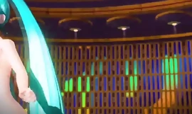 Hatsune Miku bailando alien alien sexualmente