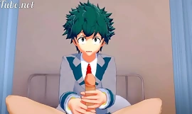 Boku Itsy-bitsy Hero Yaoi - Deku coupled close to Bakugou First Time round hit the road drive off out of doors infirmary Handjob coupled close to Anal close to cum dominant