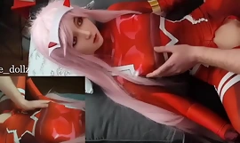 Fucking Zero Two sexual connection doll until I cum deep inside of her delicious pussy