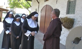 Nun loves fuck open-air