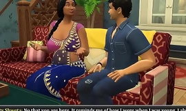 Desi Sari viuda aunty got fucked unconnected with her 's friend