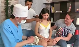 Medic stares hymen checkup and firsthand chick banging
