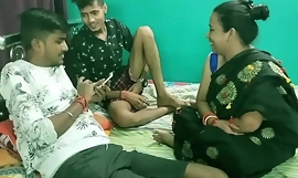 Vợ nóng bỏng tập thể Ấn Độ với bạn bè! Tình dục thực sự tiếng Hin-ddi