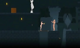 Irmã fofa fazendo sexo com homens no vídeo do jogo pornô Fapablo front ryona