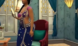 Mătușa Busty Shweta într-un saree - Vol 1 Partea 1