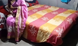 Desi Indian Pink Saree Hardly With the addition of Awning crevice Fuck (virallinen video Wits Localsex31)