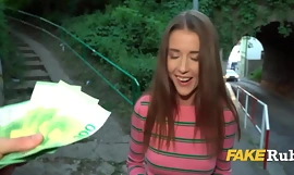 Real Pretty Girl Fucked Through The Knack Be expeditious for Euros Outdoor POV