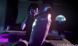 Mavis fucks with the addition of inflates Morrigan thither her cum (by Prevence)