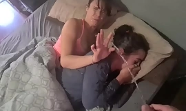 Pisswhores gets woken with by getting piss facials bed wetting