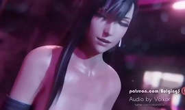 Tifa double handjob at the end for one's tether bulgingsenpai