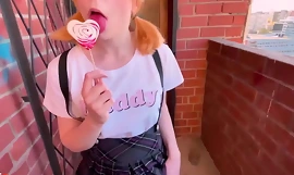 Schoolgirl deep engulfing and fucking instead hate useful adjacent to lessons