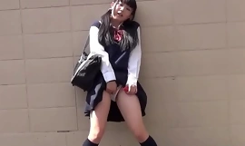 Japanese student toying