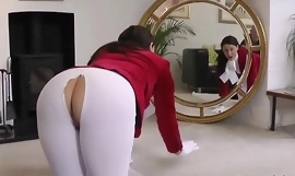 Glamcore milf banged on all fours