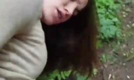 Public ANAL sex in the woodland nearby cute student Evelina Darling