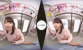 Tram geek's lucky day japanese teen vr porn