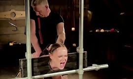 セクシー bdsm sex for forcible age teenager slave getting punished coupled with fucked