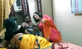 Indian Bhabhi a împărtășit-o cu noi!! Cel mai bun sex de grup hardcore hindi