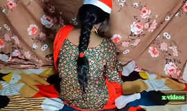 Christmas Special XXX Brother in law fucked sister in law be beneficial to the tricky time in sexy salwar suit