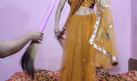 Wearing a yellow saree, I got fucked by my boss