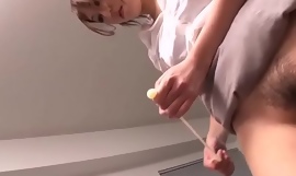 Comely Japanese Nurse Breaks Patient