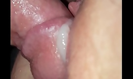 wife's cum lip pussy
