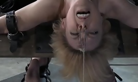 Busty machine fucked bdsm cunt dripping juice